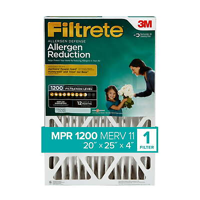 #ad Air Filter Allergen Reduction Deep Pleat 1 Filter $30.29