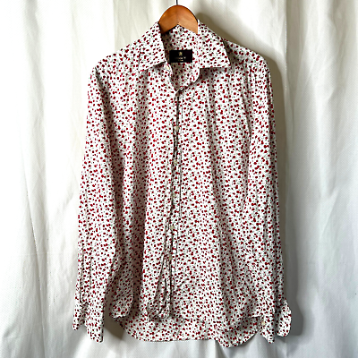 #ad Liberty Of London Mens Floral Button Front Shirt Sz XL $25.00