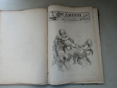 #ad The Art Amateur Journal Bound January 1884 May 1885 Hardcover $125.00