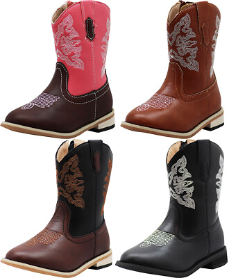 #ad NORTY Boy#x27;s Girl#x27;s Unisex Western Cowboy Boot for Little Kids $41.90