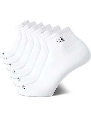 #ad Calvin Klein Mens Socks Cushioned Above Ankle Athletic Mini Crew Socks 6 Pack $17.50