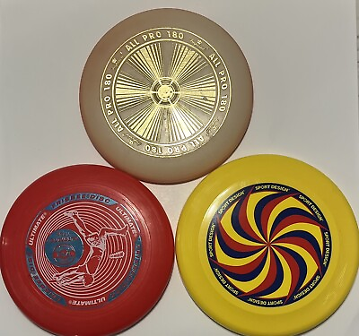 #ad Lot 3 Imperial All Pro 180 Frisbee Flying Disc Ultimate 175 gram Golf Frisbee $12.58