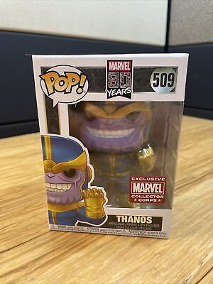 #ad NEW FUNKO Pop Thanos Marvel 80 Years # 509 Bobble Head Exclusive KG $25.00