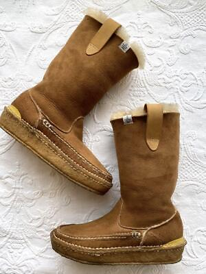 #ad visvim shearling boots camel $192.55