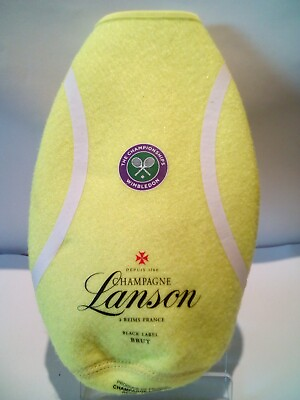 #ad Lanson Wimbledon Tennis Ball 750ml Champagne Bottle Cool Cover $25.00