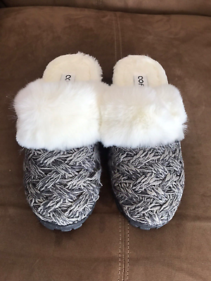 #ad COFACE Womens Fluffy Slippers with Cozy Memory Foam Ladies Sz 7 $15.89