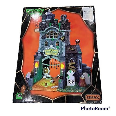 #ad 2014 Lemax Spooky Town Halloween: The Gate House at Haunted Meadows $95.00