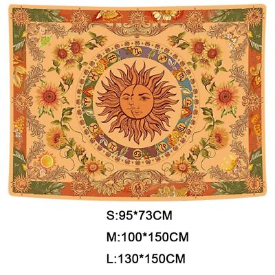 #ad Sun Moon Tapestry Vintage Boho Tapestry Wall Hanging with Sunflowers Home Decor` $9.39