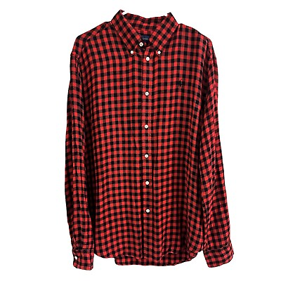 #ad #ad Ralph Lauren Lauren Men’s XL Buffalo Plaid Button Up Long Sleeve Shirt $16.99