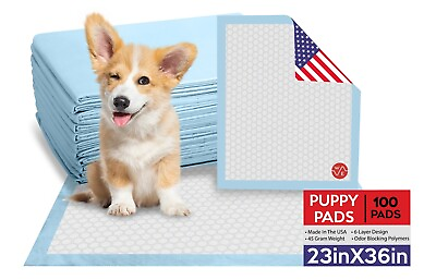 #ad 100 SUPER ABSORBENT 23 x 36 EXTRA LARGE Dog Puppy Training Wee Wee Pee Pads $39.85