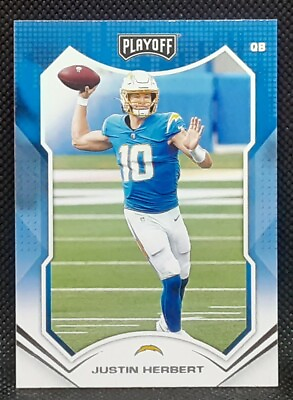 #ad 2021 Panini Playoff Football Justin Herbert #94 Los Angeles Charges 2nd Year $1.49