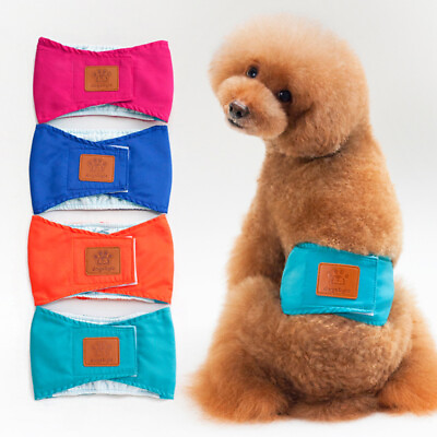 Pet Diapers Female Sanitary Pants Dog Washable Underwear Physiological Panties $4.12