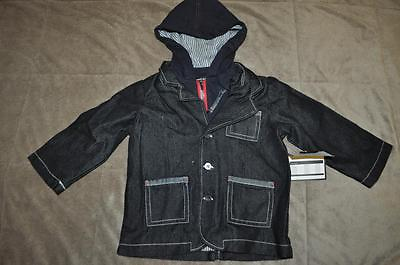 #ad Wendy Bellissimo Infant Boys Denim Jacket With Attached Hood NWT See Sizes $26.32