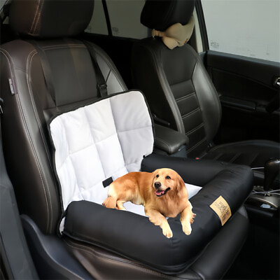 #ad Waterproof Heavy Duty Dog Car Seat Pet Travel Bed Carrier Booster w Safety Leash $32.93