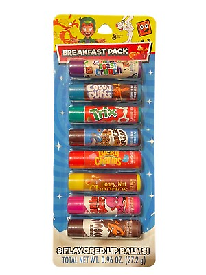 #ad Breakfast Pack Lip Balm 8 cereal flavored lip balms NEW $9.99