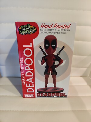 #ad NECA Deadpool Head Knocker Resin Statue Marvel Universe Classic Version NEW $44.09