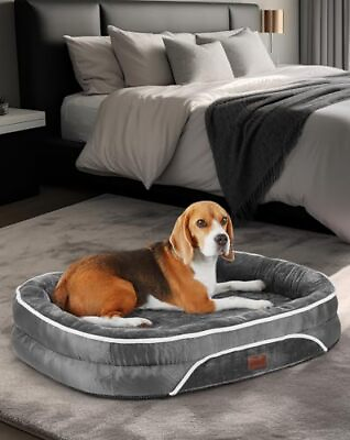 #ad Orthopedic Dog Bed for Large Dogs Oversized Couch Design with Egg Foam Suppo... $55.05