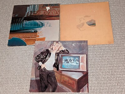 #ad *LOT OF 3* Joni Mitchell 12quot; Vinyl Records Wild Things Miles Aisles Court Spark $16.99