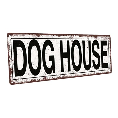 #ad Dog House Metal Sign; Wall Decor for Porch Patio or Deck $19.99