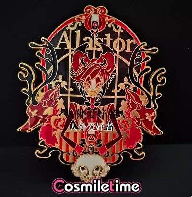 #ad Hazbin Hotel Alastor Lucifer Metal Badge Brooch Pin Collection Gift Toy Anime $19.98