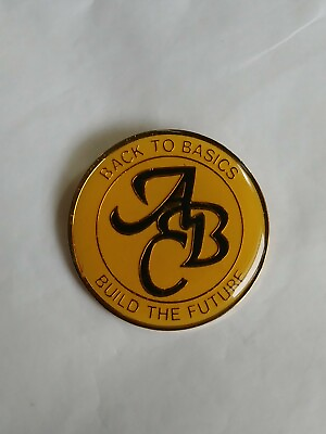 #ad ABC Back To Basics Build The Future Lapel Hat Jacket Pin $9.45