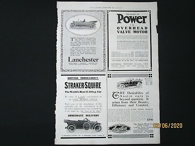#ad Original Page The Illustrated London News May 9th 1914 quot;FOUR ADSquot; $37.00