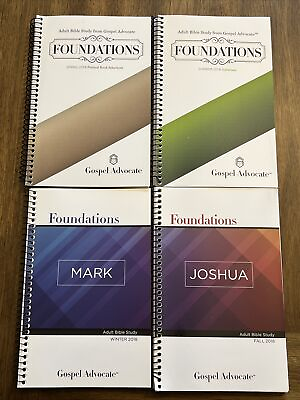 #ad Foundations 2018 Adult Bible Study From Gospel Advocate Complete Set Of 4 $24.99
