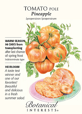 #ad Pineapple Pole Tomato 25 Seeds Botanical Interests $2.29
