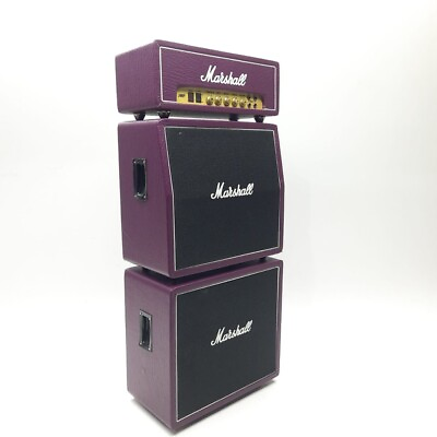 #ad Miniature Amplifier Purple Amp 3 Model Scale Mini Figure Stack Replica Bass Lead $27.50