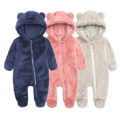 #ad Unisex Baby Clothes Winter Romper Newborn Infant Jumpsuit Snowsuit Bodysuits $18.89