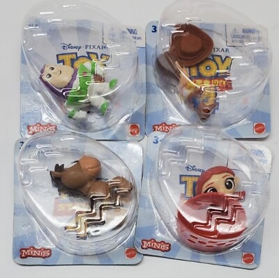 #ad Disney Toy Story 4 Minis Buzz Lightyear Woody Bo Peep Horsey Set Of 4 NIB $19.95