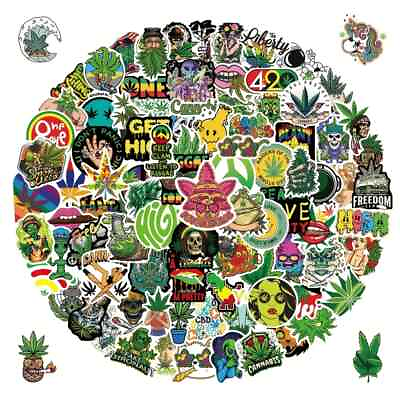 #ad Assorted Plant Weed Herb Sticker Pack 20 Pcs Decals for Laptops Phones $3.97