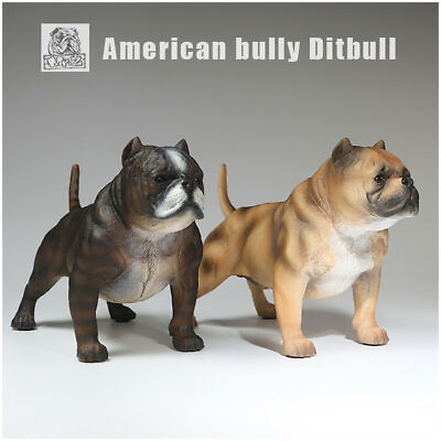 #ad 1 6 American Bully Pitbull 1.0 Figure Pet Dog Animal Model Collector Toy Decor $44.17