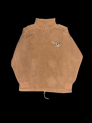 #ad Vintage Big Dogs Brown Fleece Pullover Jacket Large $39.99