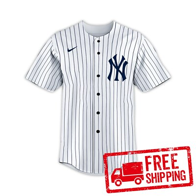 #ad Custom Personalized Baseball Jersey New York Yankees Size S 5XL $28.51