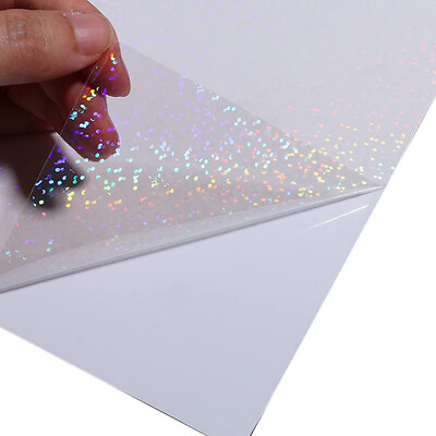 #ad 5Pc A4 Waterproof Vinyl Rainbow Dot Sticker Paper For Inkjet Laser Printer Paper AU $8.54