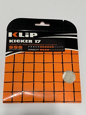 #ad NEW Klip Kicker 17G 1.25mm SSS High Performance Tennis Replacement String Set $9.95