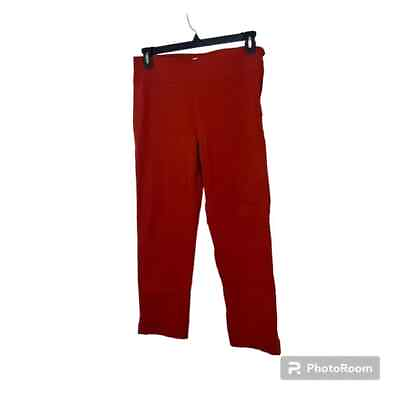 #ad Crown amp; Ivy Reddish Orange Pull on Cropped Pants Size 10 $18.99