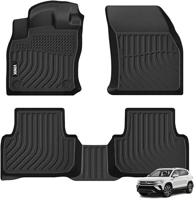 #ad 1SET Floor Mats For VW Taos 2022 2024 Rubber All Weather Waterproof Liners $65.99