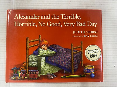 #ad Alexander and the Terrible Horrible No Good Very Bad Day Signed VG $39.99