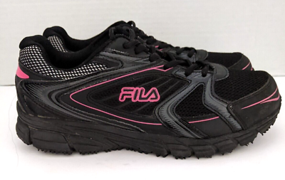 #ad Fila Womens Memory Reckoning 8 5LM00153 973 Black Running Shoes Sneakers Size 10 $24.99