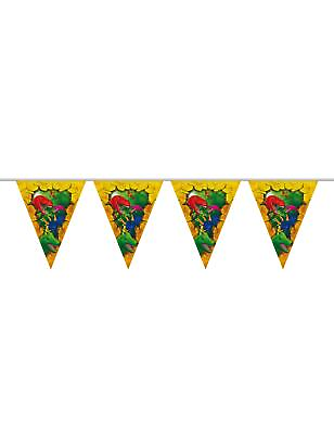 #ad Folat Dinosaur Party Garland For Themed Party 6 meters Multicolor $9.95