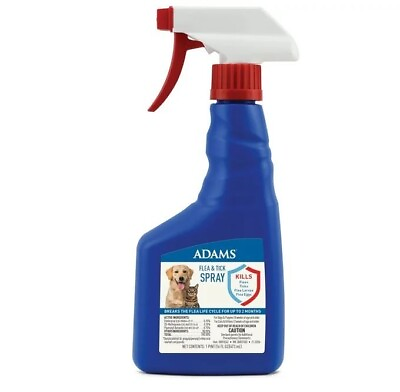 #ad Adams Plus Flea And Tick Spray For Dogs And Cats Kills Fleas And Ticks 16 Ounce $16.68