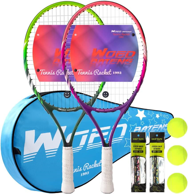 #ad 19quot; 23quot; 25quot; Kids Tennis Racket Junior Youth Tennis Racquet with Tennis Ball Bag $72.36