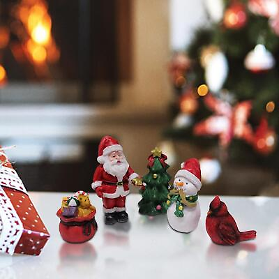 #ad Classical Christmas Series Set Santa Crafts Sculpture Snowman Gift Bag Ornament $18.02