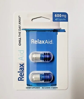 #ad Relax Aid 600mg Per Capsule 2 Capsules 6 Pack 12caps Pill by ADDALL XR $58.00