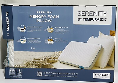 #ad Tempur Pedic Foam Pillow Memory Foam White $32.00