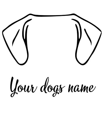 #ad Custom Dog Great Dane Vinyl Decal Pet Pick Your Font Color Puppy $11.99