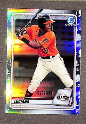 #ad 2020 Bowman Chrome Marco Luciano Refractor Prospect 499 Giants BCP 213 GIANTS $10.19