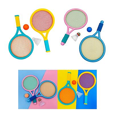 #ad Junior Tennis Racket Bundle with Shuttlecock and Ball for Kids $9.29